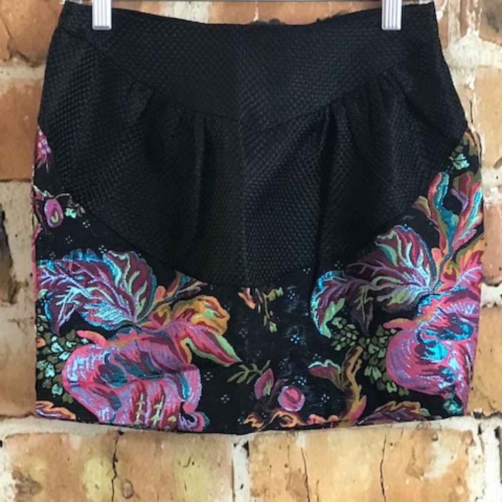 English Rose Colorful Midi Skirt, Size M, NWOT